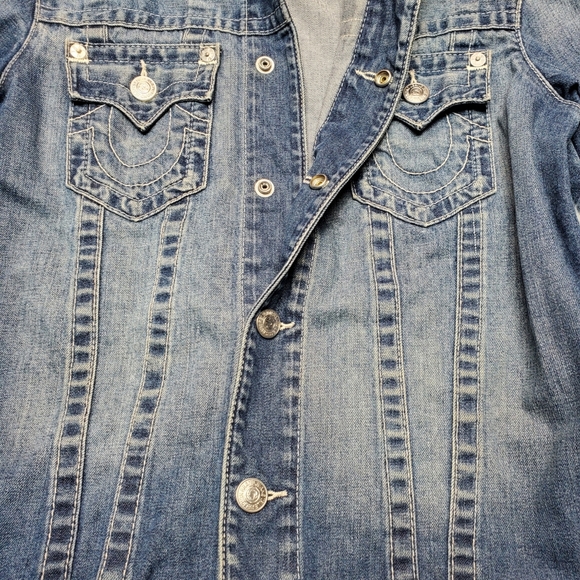 True Religion truckers denim jacket size M - Picture 4 of 9